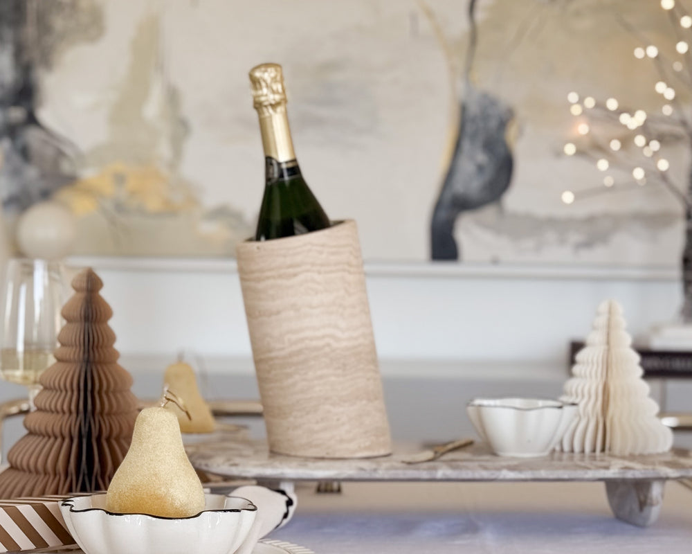 Varragio Marble Footed Tray