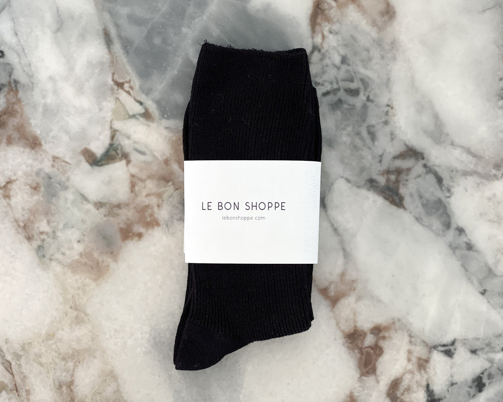 Le Bon Shoppe | Trouser Socks | Black