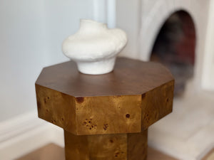 Vintage Burlwood Side Table | Walnut