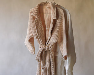 Waffle Bath Robe | Latte