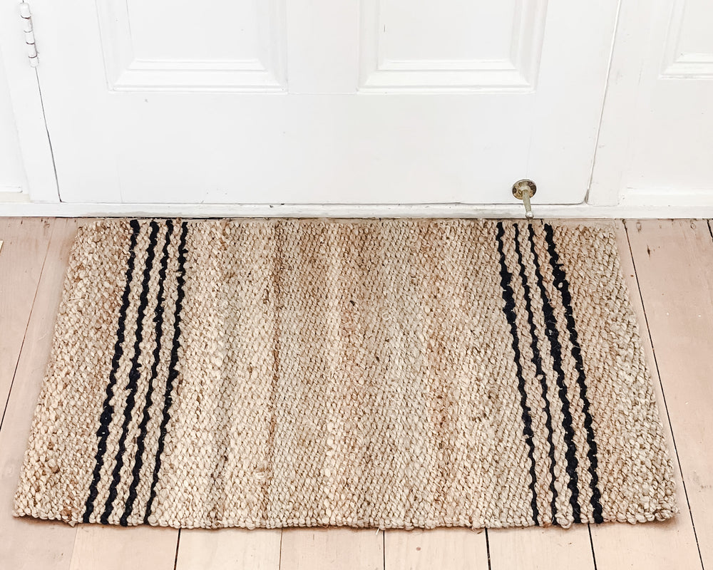 Walter Black Stripe Doormat