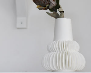 Pleated Frill Vase