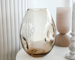 Organic Glass Vase | Amber