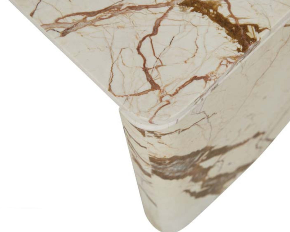 Vitrine Slab Marble Table | Brown Vein