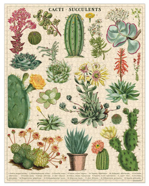 Cavallini | Cacti & Succulents Vintage Puzzle