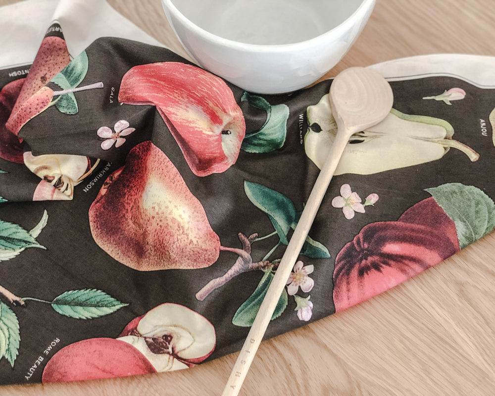 Cavallini Tea Towel | Apples & Pears