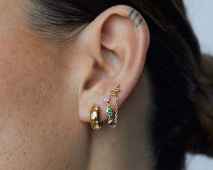 Linda Tahija | Serpent Stud Earrings | Gold