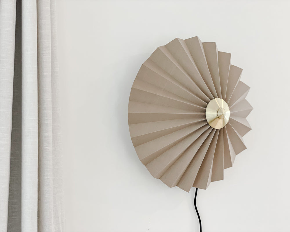 Pleated Wall Lamp | Sand