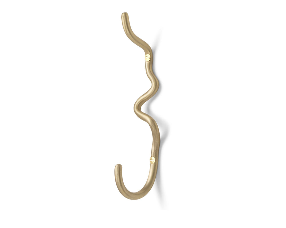 Ferm Living | Brass Curvature Hook | Single