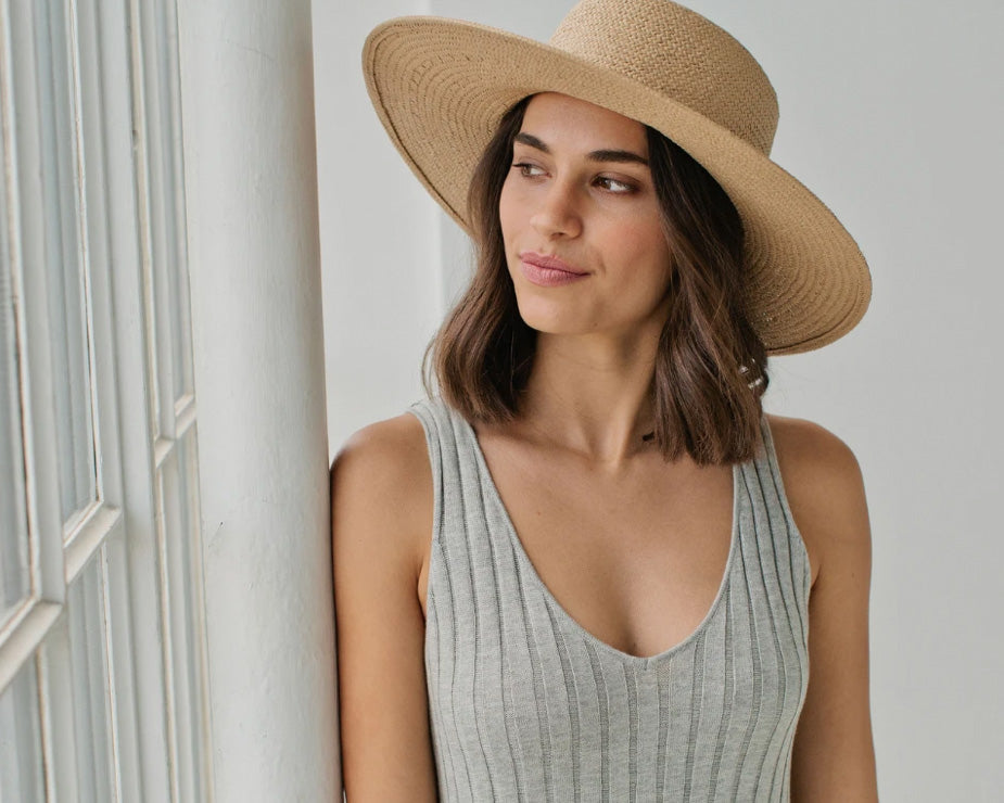 Sophie | Boater Hat | Natural