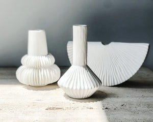 Pleated Bud Vase