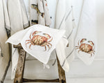 Linen Tea Towel | Crab
