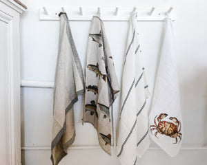 Linen Tea Towel | Little Fish