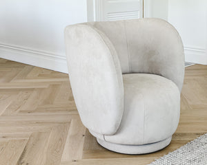 Marcelle Swivel Chair | Suede