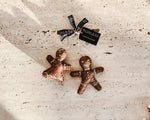Felted Gingerbread Man & Woman Decoration | Set of 2