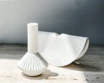 Pleated Swing Vase | White