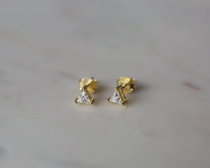 Sophie | You Rock Triangle Studs | Gold