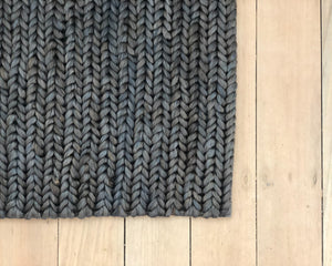 Plaited Jute Doormat | Charcoal