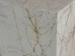 Vitrine Marble Plinth | Brown Vein
