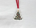 Vintage Christmas Tree Gift Tag