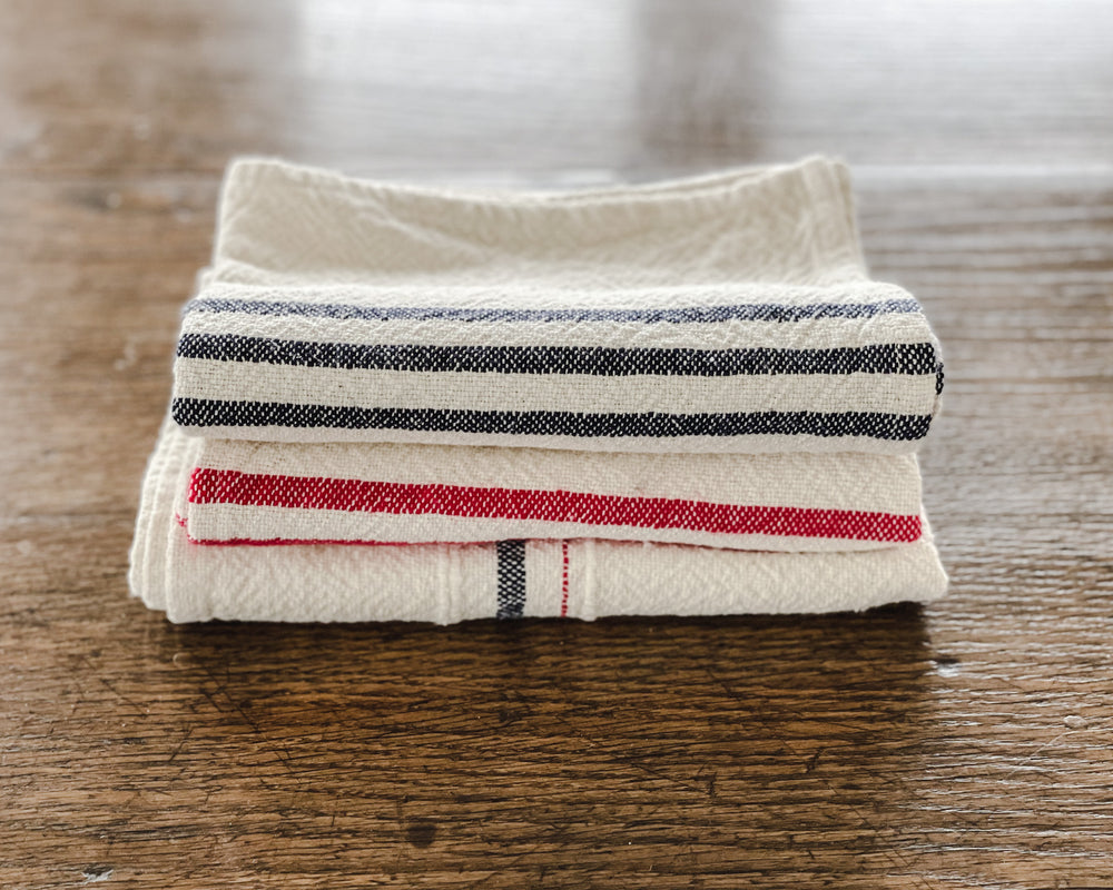 Provincial Towel | Navy Stripe