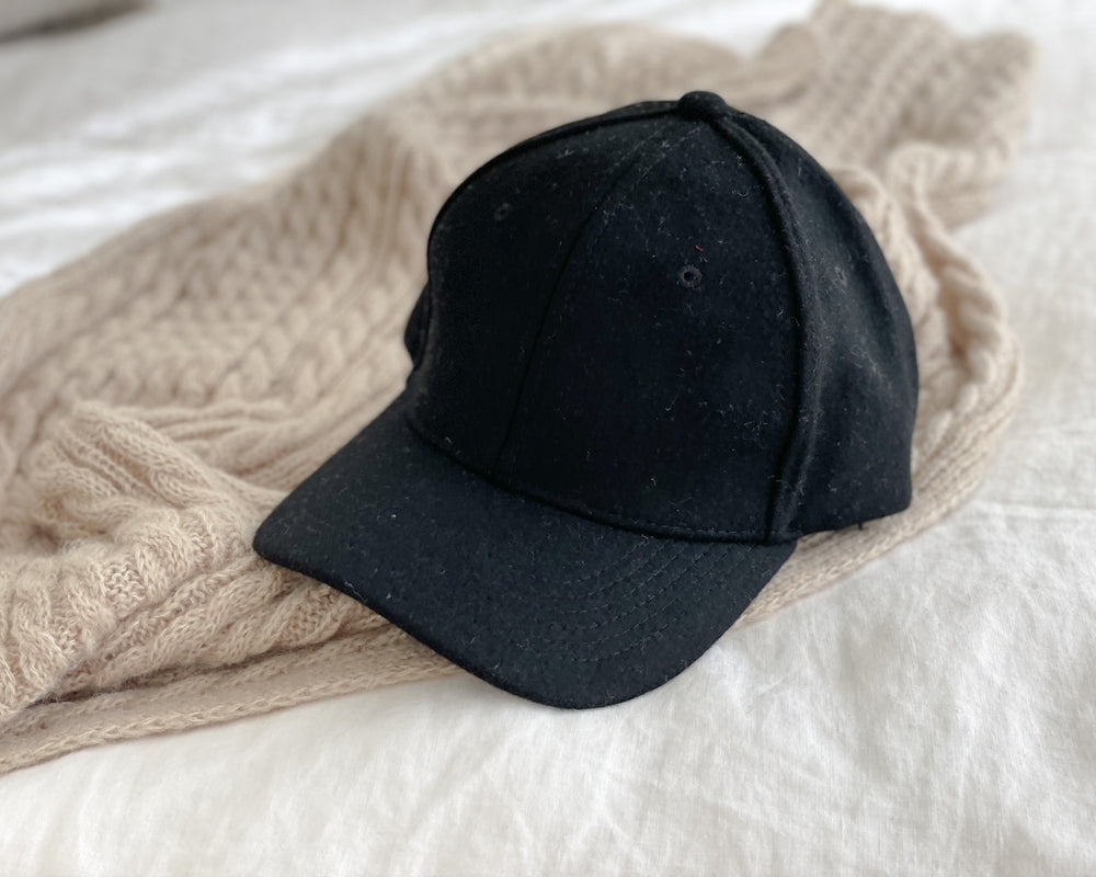 Sophie | Wool Cap | Black