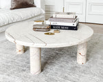 Vitrine Round Marble Table | Brown Vein